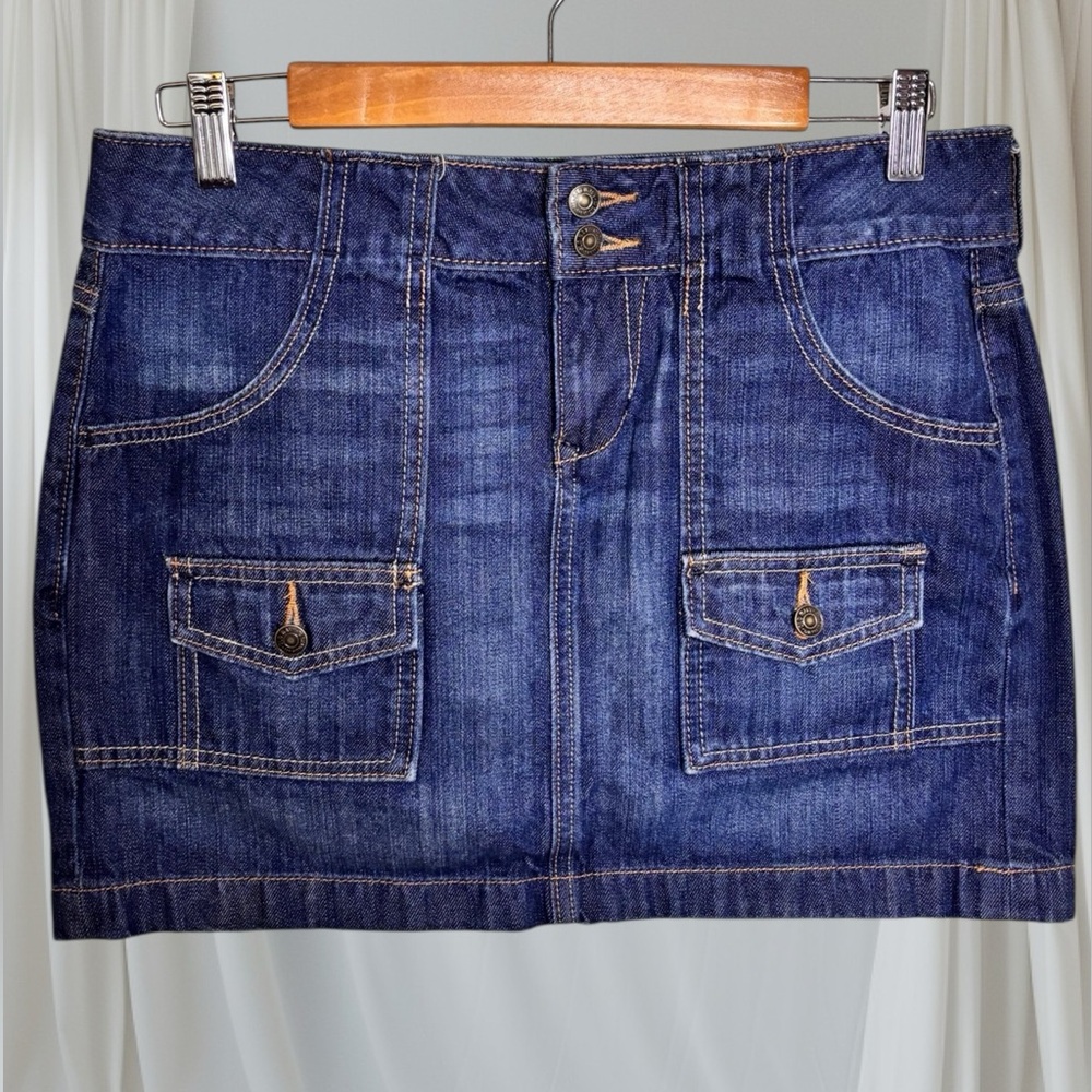 Old Navy Dark Blue Mini Skirt